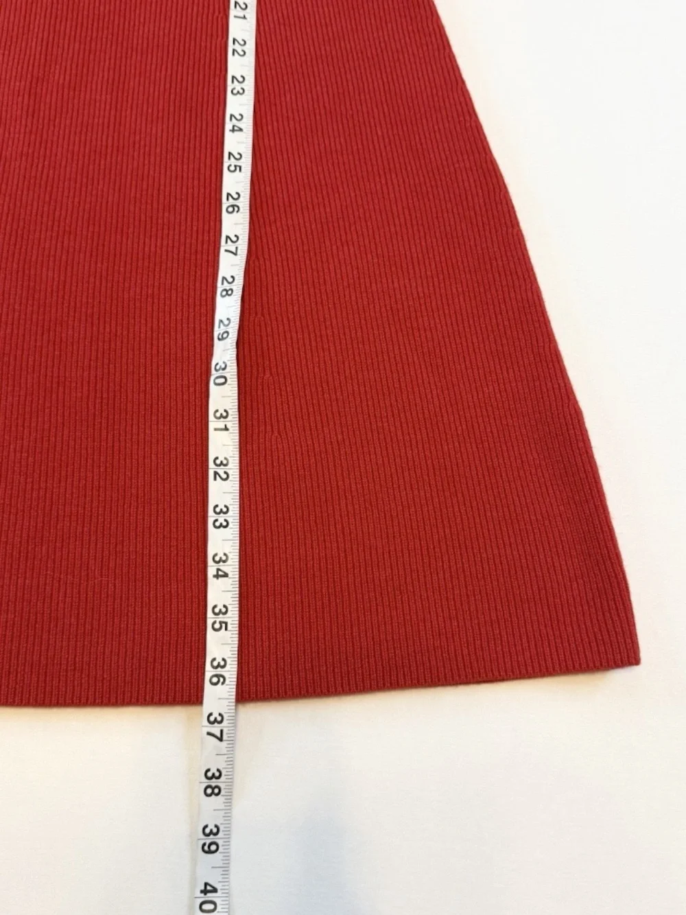Tory Burch Sardy Red Sweater Dress Women Size L Merino Wool Stripe Mock Neck NWT